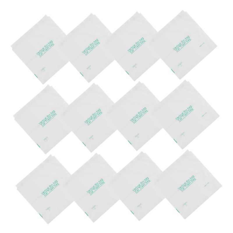 40 حزمة من أكياس القمامة السوداء للسيارة القابلة للتخلص منها، أكياس سهلة التنظيف لبطانة سلة المهملات - Image 1